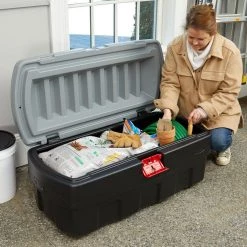 48 Gallon Black Action Packer Lockable Latch Storage Box Tote, Single by Rubbermaid 23 48 Gallon Black Action Packer Lockable Latch Storage Box Tote, Single by Rubbermaid -Cheap Sterilite Store black rubbermaid storage bins rmap480000 1pack 31 1000