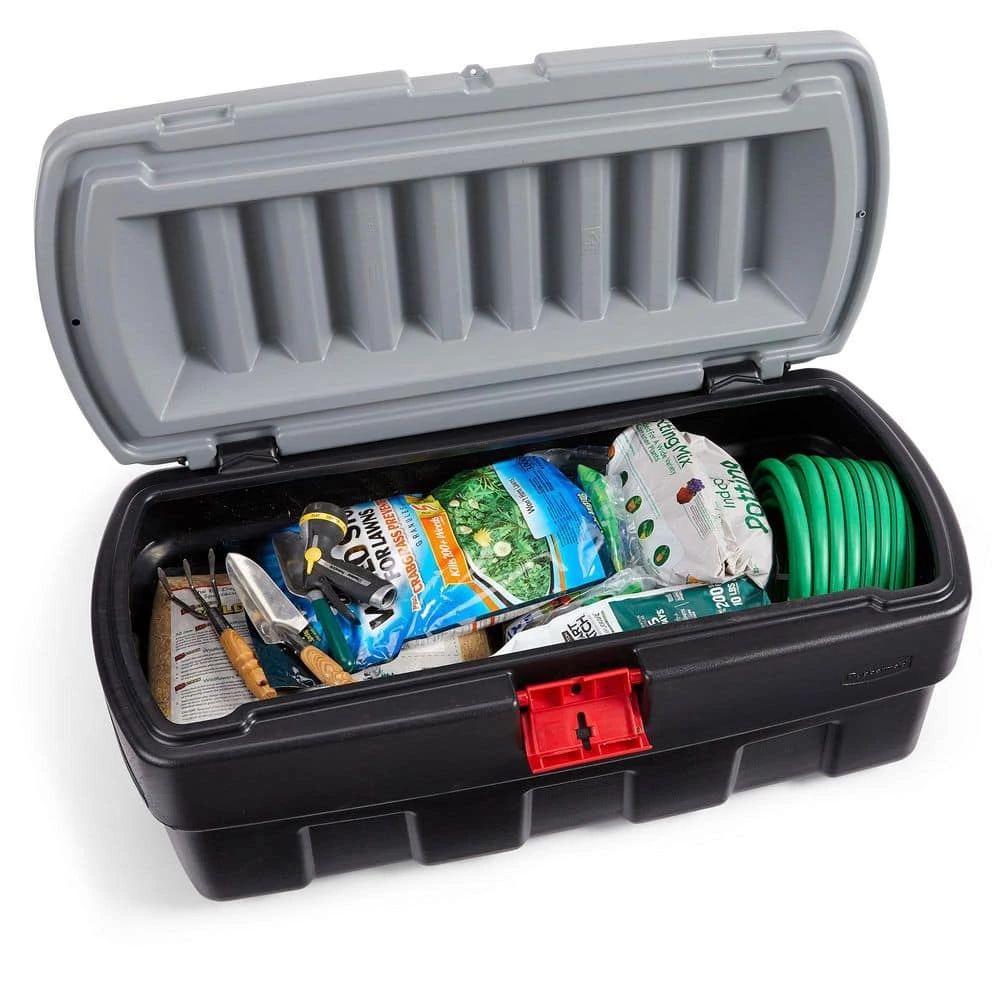 48 Gallon Black Action Packer Lockable Latch Storage Box Tote, Single by Rubbermaid 8 48 Gallon Black Action Packer Lockable Latch Storage Box Tote, Single by Rubbermaid - Image 6