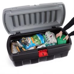 48 Gallon Black Action Packer Lockable Latch Storage Box Tote, Single by Rubbermaid 22 48 Gallon Black Action Packer Lockable Latch Storage Box Tote, Single by Rubbermaid -Cheap Sterilite Store black rubbermaid storage bins rmap480000 1pack 76 1000