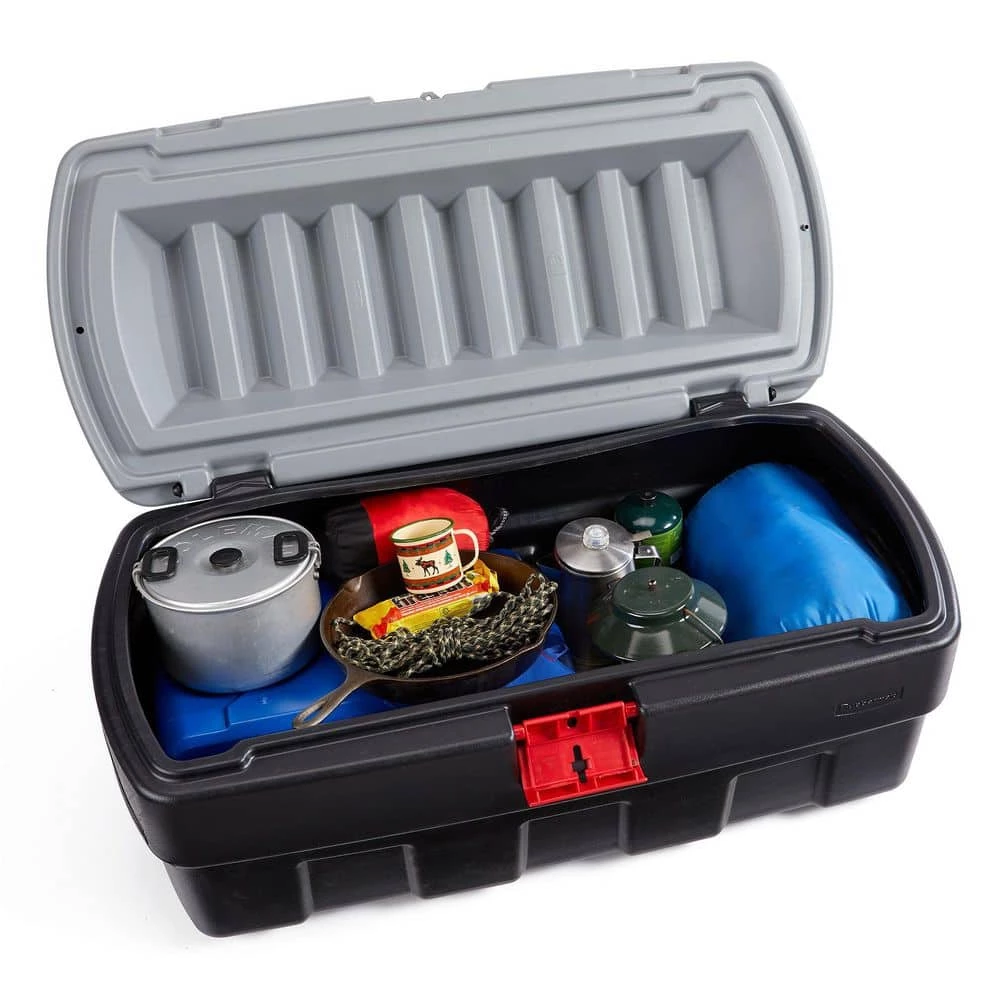 48 Gallon Black Action Packer Lockable Latch Storage Box Tote, Single by Rubbermaid 7 48 Gallon Black Action Packer Lockable Latch Storage Box Tote, Single by Rubbermaid - Image 5