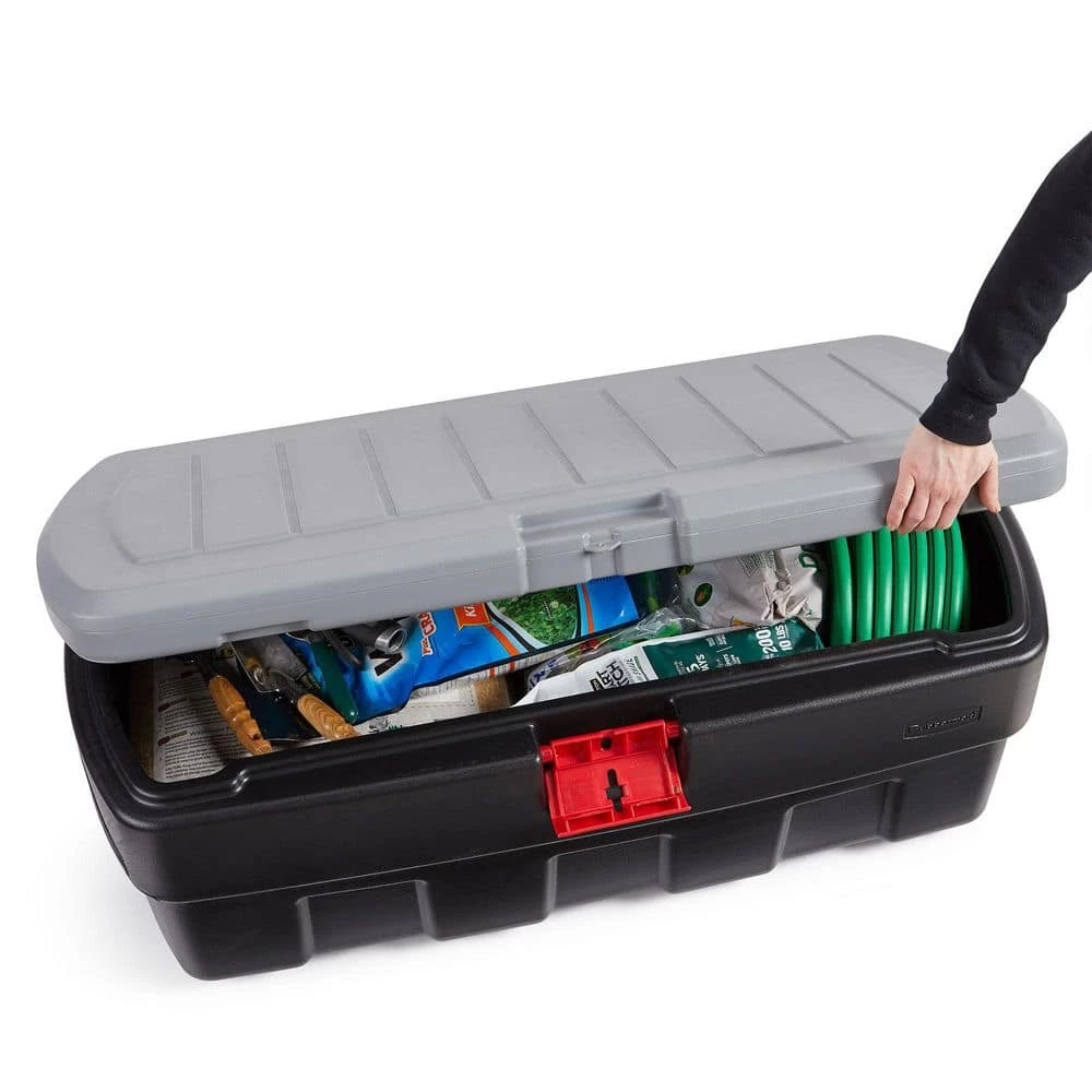 48 Gallon Black Action Packer Lockable Latch Storage Box Tote, Single by Rubbermaid 11 48 Gallon Black Action Packer Lockable Latch Storage Box Tote, Single by Rubbermaid - Image 9