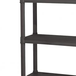 Black 4-Tier Plastic Garage Storage Shelving Unit (14 in. W x 57 in. H x 35 in. D) by Sterilite 8 Black 4-Tier Plastic Garage Storage Shelving Unit (14 in. W x 57 in. H x 35 in. D) by Sterilite -Cheap Sterilite Store black sterilite freestanding shelving units 3 x 01643v01 4f 1000
