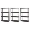 Black 4-Tier Plastic Garage Storage Shelving Unit (14 in. W x 57 in. H x 35 in. D) by Sterilite 1 Black 4-Tier Plastic Garage Storage Shelving Unit (14 in. W x 57 in. H x 35 in. D) by Sterilite -Cheap Sterilite Store black sterilite freestanding shelving units 3 x 01643v01 64 1000