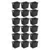 7.5 gal. Rugged Industrial Storage Totes with Latch Lid in Black (18-Pack) by Sterilite