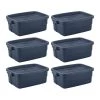 Roughneck 10 Gal. Rugged Stackable Storage Tote Container (6-Pack) by Rubbermaid 2 Roughneck 10 Gal. Rugged Stackable Storage Tote Container (6-Pack) by Rubbermaid -Cheap Sterilite Store blue rubbermaid storage bins rmrt100015 6pack 64 1000