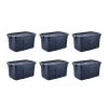 Roughneck 31-Gal. Rugged Stackable Storage Tote Container (6-Pack) by Rubbermaid