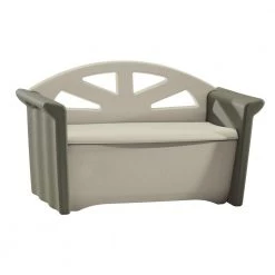 32 Gal. Resin Patio Storage Bench by Rubbermaid