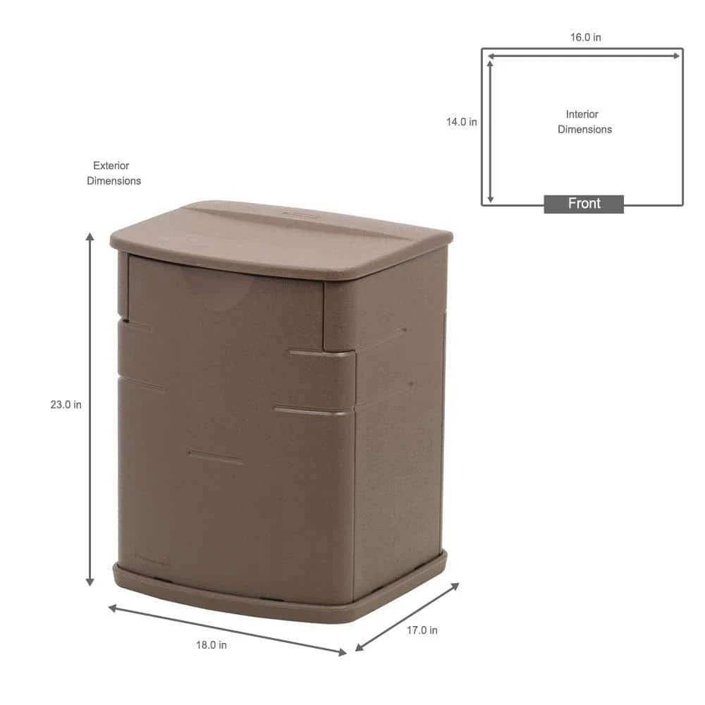19 Gal. Resin Deck Box by Rubbermaid 6 19 Gal. Resin Deck Box by Rubbermaid - Image 4