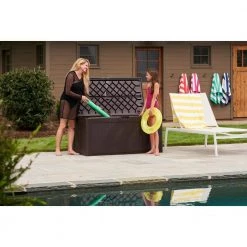 134 Gal. XL Resin Deck Box by Rubbermaid -Cheap Sterilite Store brown rubbermaid deck boxes 2119055 76 1000