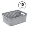 5.25 in. H x 12.25 in. W x 15 in. D Gray Plastic Cube Storage Bin by Sterilite 2 5.25 in. H x 12.25 in. W x 15 in. D Gray Plastic Cube Storage Bin by Sterilite -Cheap Sterilite Store cement gray sterilite cube storage bins 18 x 12726a06 64 1000