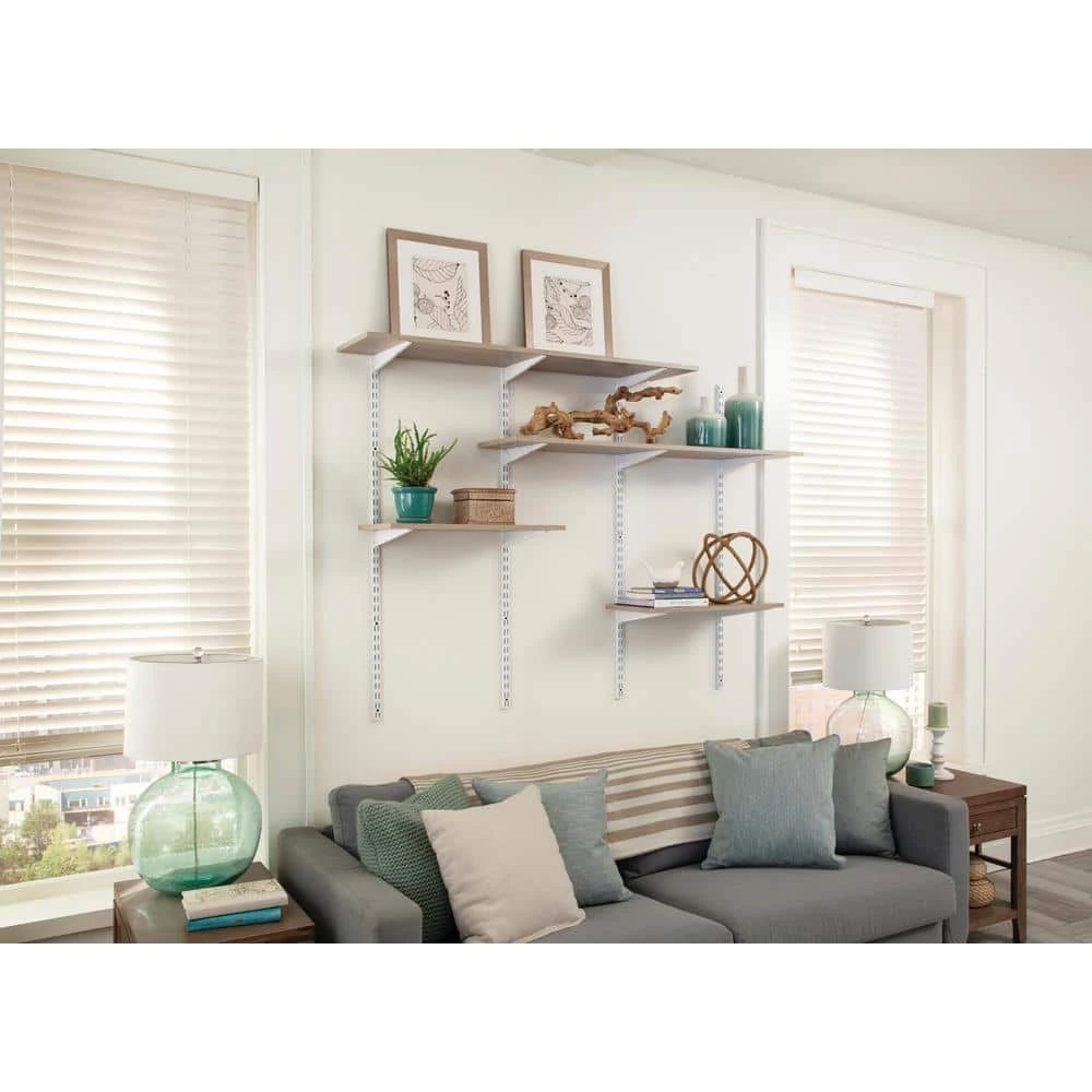 Chestnut Laminated Wood Shelf 12 in. D x 36 in. L by Rubbermaid 5 Chestnut Laminated Wood Shelf 12 in. D x 36 in. L by Rubbermaid - Image 3