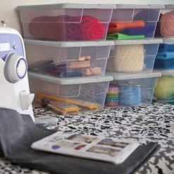 6 Qt. Storage Box by Sterilite -Cheap Sterilite Store clear base with cement lid sterilite storage bins 16426a60 31 1000