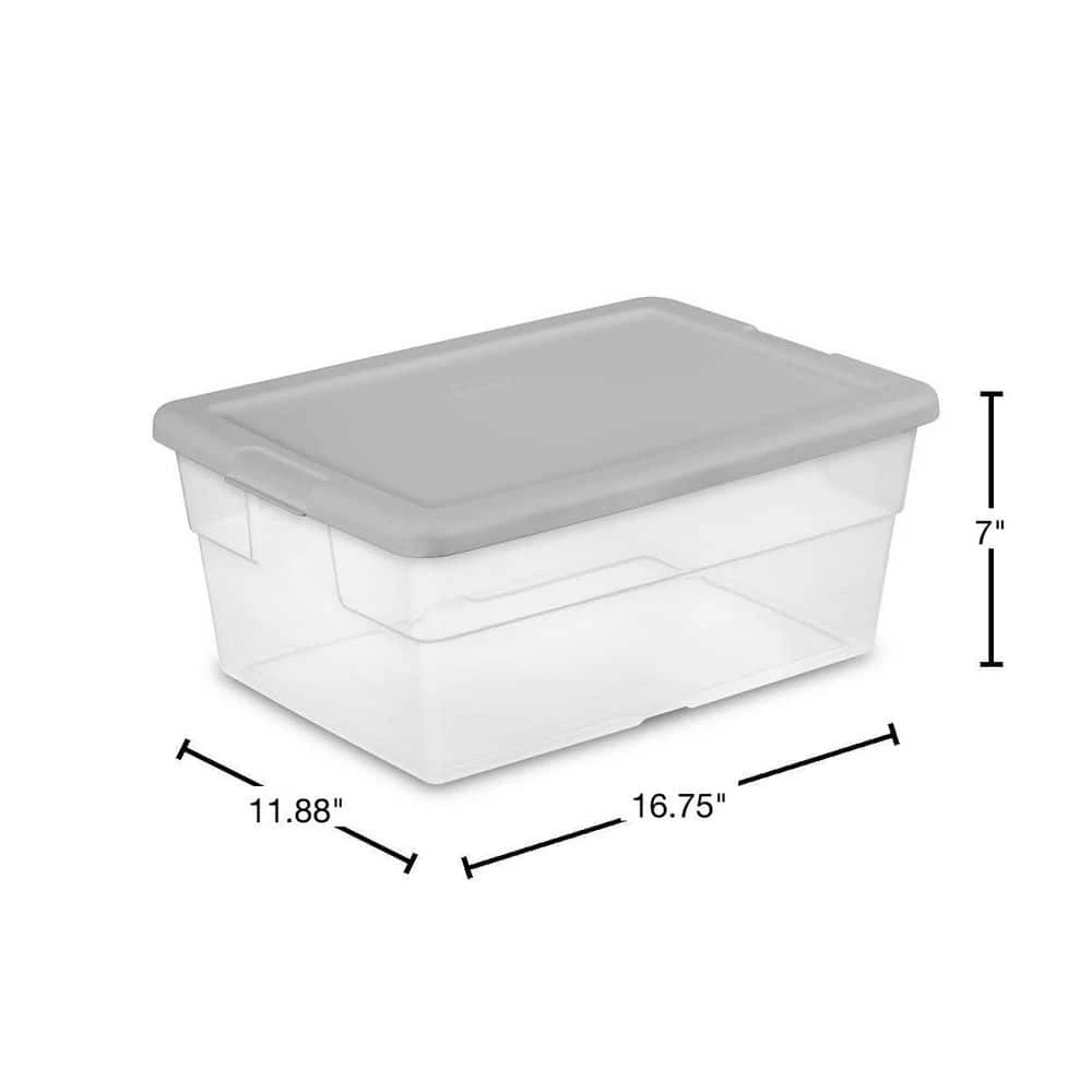 16 qt. Storage Box by Sterilite 4 16 qt. Storage Box by Sterilite - Image 2