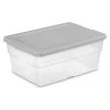 16 qt. Storage Box by Sterilite -Cheap Sterilite Store clear base with cement lid sterilite storage bins 16446a12 64 1000
