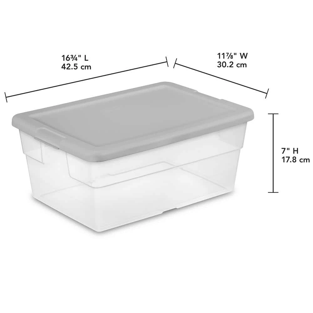 16 qt. Storage Box by Sterilite 5 16 qt. Storage Box by Sterilite - Image 3