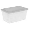90 Qt. Storage Box by Sterilite 2 90 Qt. Storage Box by Sterilite -Cheap Sterilite Store clear base with cement lid sterilite storage bins 16666a04 64 1000