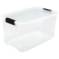 70 Qt. Ultra Storage Box by Sterilite 17 70 Qt. Ultra Storage Box by Sterilite -Cheap Sterilite Store clear base with clear lid and black latches sterilite storage bins 19888604 77 1000