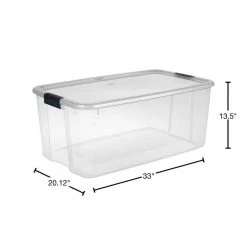 116 Qt. Ultra Storage Box by Sterilite 10 116 Qt. Ultra Storage Box by Sterilite -Cheap Sterilite Store clear base with clear lid and black latches sterilite storage bins 19908604 40 1000