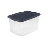 64 Qt. Latching Storage Box by Sterilite -Cheap Sterilite Store clear base with ink lid and latches sterilite storage bins 14974k06 64 1000