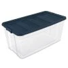 50 Gal. Stacker Box by Sterilite 1 50 Gal. Stacker Box by Sterilite -Cheap Sterilite Store clear base with ink lid latches sterilite storage bins 14794k03 64 1000
