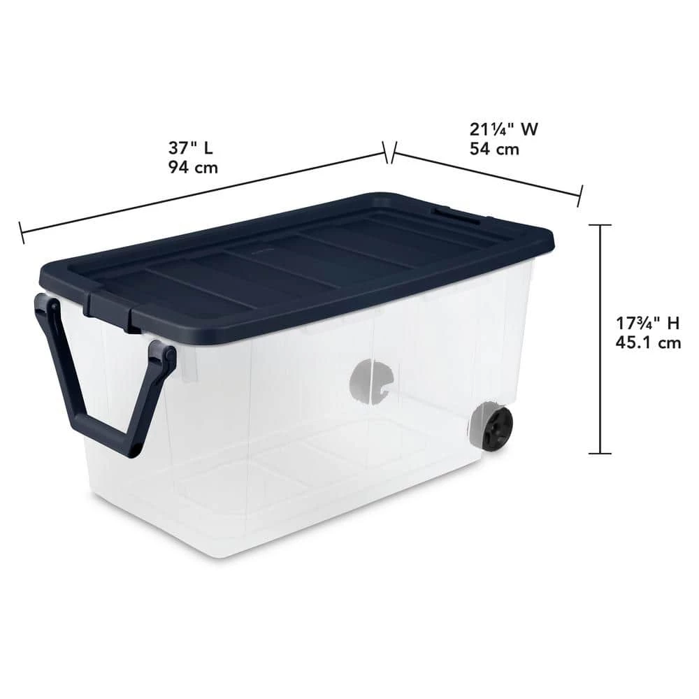 160 Qt. Wheeled Storage Box by Sterilite 4 160 Qt. Wheeled Storage Box by Sterilite - Image 2