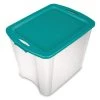 26 Gal. Latch and Carry Storage Bin by Sterilite -Cheap Sterilite Store clear base with sea going lid sterilite storage bins 14483w04 64 1000