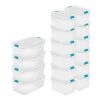 106 Qt. Stackable Storage Box Container (4-Pack) + 64 Qt. Box (12-Pack) by Sterilite 1 106 Qt. Stackable Storage Box Container (4-Pack) + 64 Qt. Box (12-Pack) by Sterilite -Cheap Sterilite Store clear blue sterilite storage bins 4 x 14998004 12 x 14978006 64 1000
