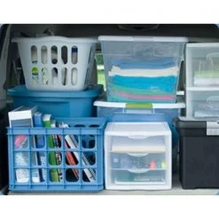 9.625 in. H x 11 in. W x 13.5 in. D Compact Portable 3 Storage Drawer Organizer Cabinet (20-Pack) by Sterilite 11 9.625 in. H x 11 in. W x 13.5 in. D Compact Portable 3 Storage Drawer Organizer Cabinet (20-Pack) by Sterilite -Cheap Sterilite Store clear drawers w white frame sterilite storage drawers 20 x 17918004 44 1000