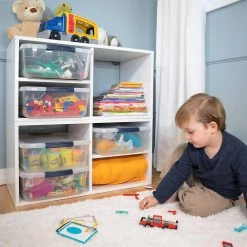 Cleverstore Bundle 41 qt. and 95 qt. Latching Storage Bins by Rubbermaid -Cheap Sterilite Store clear rubbermaid storage bins rmcc410008 4pack rmcc950004 4pack 44 1000