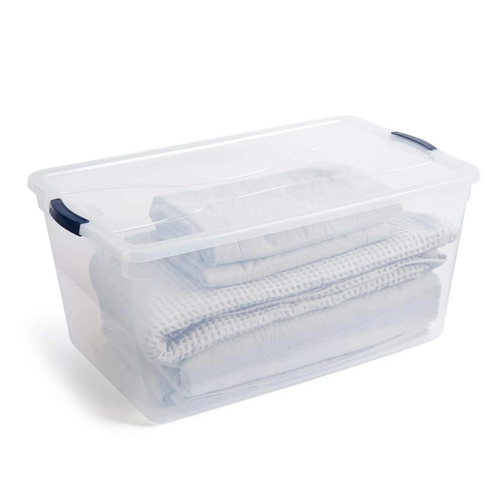 Cleverstore 95-Qt. Latching Plastic Storage Container and Lid in Clear by Rubbermaid 7 Cleverstore 95-Qt. Latching Plastic Storage Container and Lid in Clear by Rubbermaid - Image 5