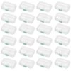 Convenient Small Divided Clear Storage Box with Latching Lid (24-Pack) by Sterilite
