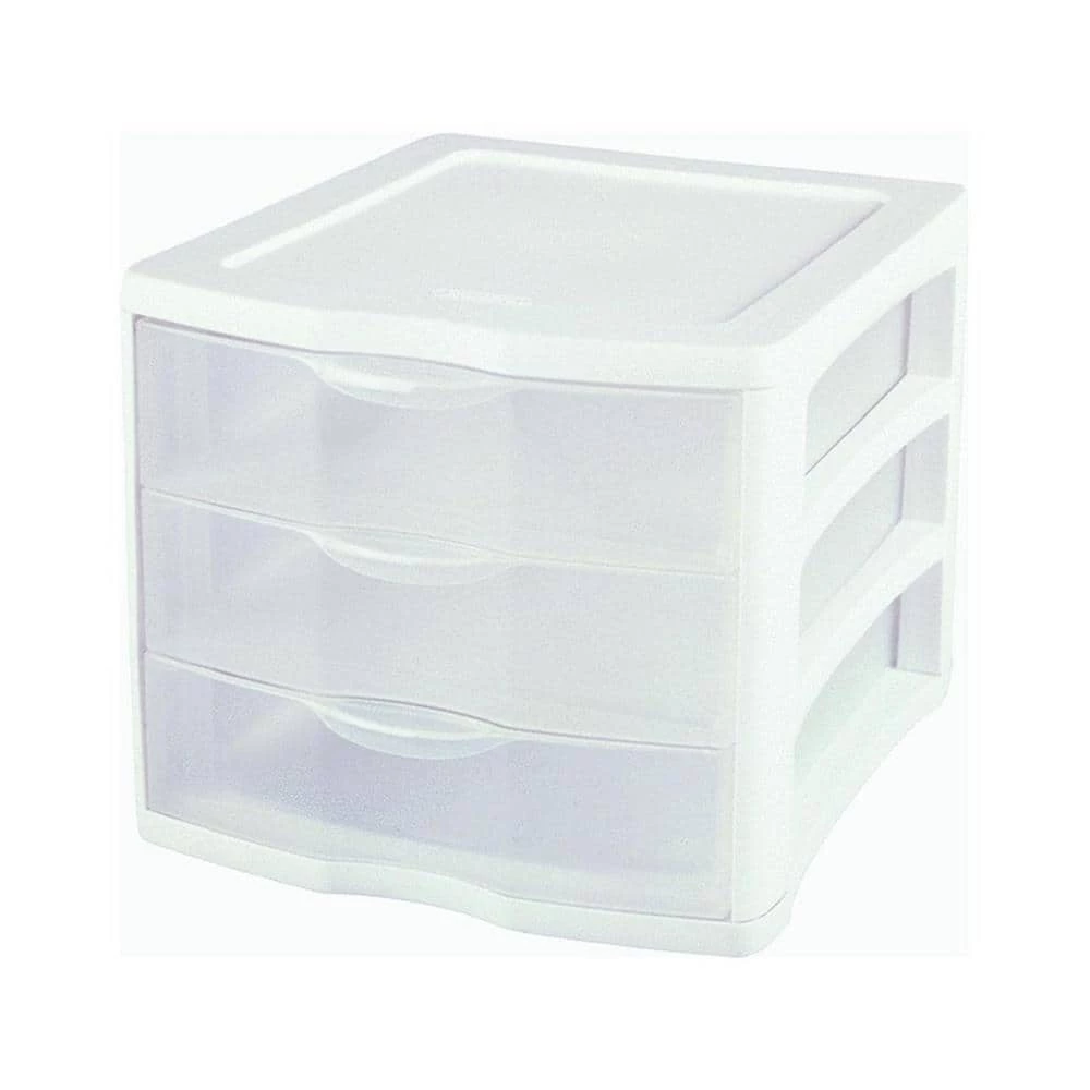 0.3 Gal. Clearview Portable 3-Storage Drawer Organizer Cabinets (4-Pack) by Sterilite 5 0.3 Gal. Clearview Portable 3-Storage Drawer Organizer Cabinets (4-Pack) by Sterilite - Image 3