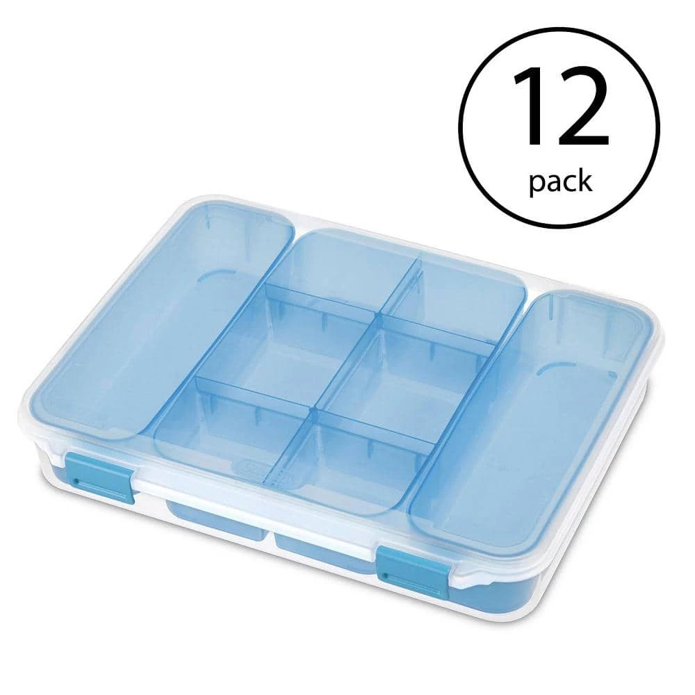 6.0 Qt. 14028606 Divided Storage Case for Crafting and Hardware (12-Pack) by Sterilite 3 6.0 Qt. 14028606 Divided Storage Case for Crafting and Hardware (12-Pack) by Sterilite