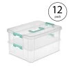 Convenient Home 2-Tier Layer Stack Carry Storage Box, Clear (12-Pack) by Sterilite 2 Convenient Home 2-Tier Layer Stack Carry Storage Box, Clear (12-Pack) by Sterilite -Cheap Sterilite Store clear sterilite storage bins 12 x 14228604 64 1000
