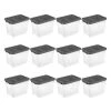30 qt. Clear Plastic Storage Bin Totes with Latching Lid in Grey (12-Pack) by Sterilite 1 30 qt. Clear Plastic Storage Bin Totes with Latching Lid in Grey (12-Pack) by Sterilite -Cheap Sterilite Store clear sterilite storage bins 12 x 14733v06 64 1000