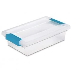 6 Qt. Stackable Storage Box Container and Small File Clip Box (12-Each) by Sterilite -Cheap Sterilite Store clear sterilite storage bins 12 x 14928012 12 x 19618606 4f 1000
