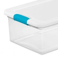 15Qt Latching Storage Box 12-Pack & 106Qt Latching Storage Box 4-Pack by Sterilite -Cheap Sterilite Store clear sterilite storage bins 12 x 14948012 4 x 14998004 44 1000