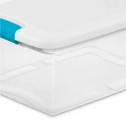 15Qt Latching Storage Box 12-Pack & 106Qt Latching Storage Box 4-Pack by Sterilite -Cheap Sterilite Store clear sterilite storage bins 12 x 14948012 4 x 14998004 76 1000