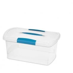 6 Qt. Medium Nesting Showoffs File Box with Latches in Clear (12-Pack) by Sterilite -Cheap Sterilite Store clear sterilite storage bins 12 x 18748606 c3 1000