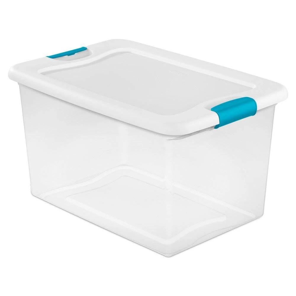 64 Qt. Latching Plastic Storage Box Tote Clear with Latches (18-Pack) by Sterilite 8 64 Qt. Latching Plastic Storage Box Tote Clear with Latches (18-Pack) by Sterilite - Image 6