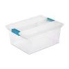 Deep Clip Box Clear Plastic Storage Bin Container with Lid (20-Pack) by Sterilite