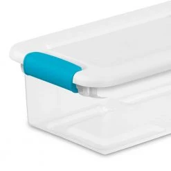 6 Qt. Stackable Latching Storage Box Container in Clear (24-Pack) by Sterilite -Cheap Sterilite Store clear sterilite storage bins 24 x 14928012 4f 1000