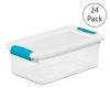 6 Qt. Stackable Latching Storage Box Container in Clear (24-Pack) by Sterilite 1 6 Qt. Stackable Latching Storage Box Container in Clear (24-Pack) by Sterilite -Cheap Sterilite Store clear sterilite storage bins 24 x 14928012 64 1000