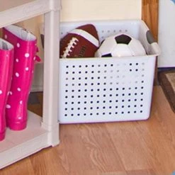 Deep Ultra White Plastic 24 in. L x 15.25 in. W x 18 in. H Storage Bin Organizer Basket (24-Pack) by Sterilite -Cheap Sterilite Store clear sterilite storage bins 24 x 16288006 1f 1000