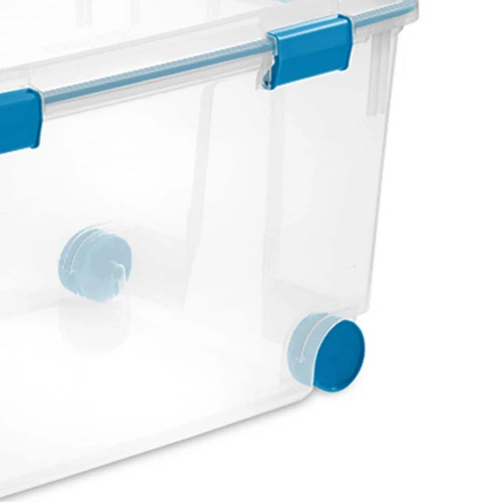 120 Qt Clear Plastic Storage Container with Gasket Latch Lid (3 Pack) by Sterilite 7 120 Qt Clear Plastic Storage Container with Gasket Latch Lid (3 Pack) by Sterilite - Image 5