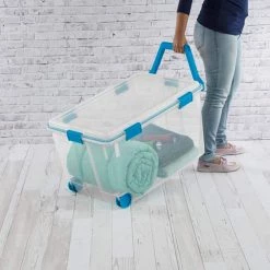 120 Qt Clear Plastic Storage Container with Gasket Latch Lid (3 Pack) by Sterilite 16 120 Qt Clear Plastic Storage Container with Gasket Latch Lid (3 Pack) by Sterilite -Cheap Sterilite Store clear sterilite storage bins 3 x 19434303 76 1000