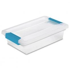 1.6 Gal. Small File Clip Box Clear Storage Bin Container with Lid (30-Pack) by Sterilite -Cheap Sterilite Store clear sterilite storage bins 30 x 19618606 4f 1000