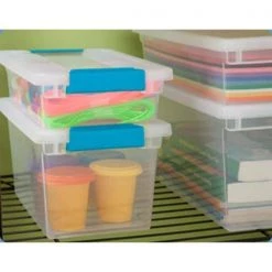 1.6 Gal. Small File Clip Box Clear Storage Bin Container with Lid (30-Pack) by Sterilite -Cheap Sterilite Store clear sterilite storage bins 30 x 19618606 c3 1000