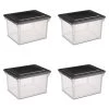 0.2 Gal. Clear Convenient Versatile Organizing Storage Box in Clear (4-Pack) by Sterilite