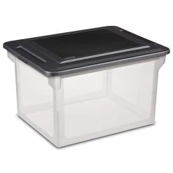 0.2 Gal. Clear Convenient Versatile Organizing Storage Box in Clear (4-Pack) by Sterilite -Cheap Sterilite Store clear sterilite storage bins 4 x 18689004 c3 1000